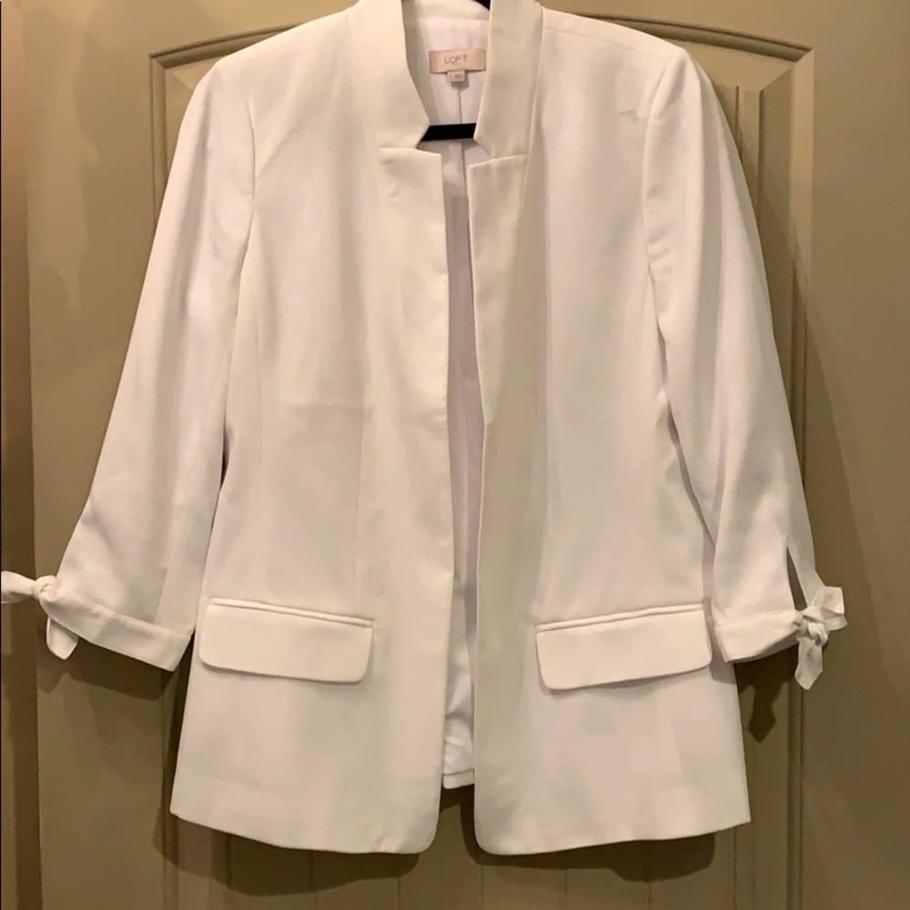 White LOFT Blazer